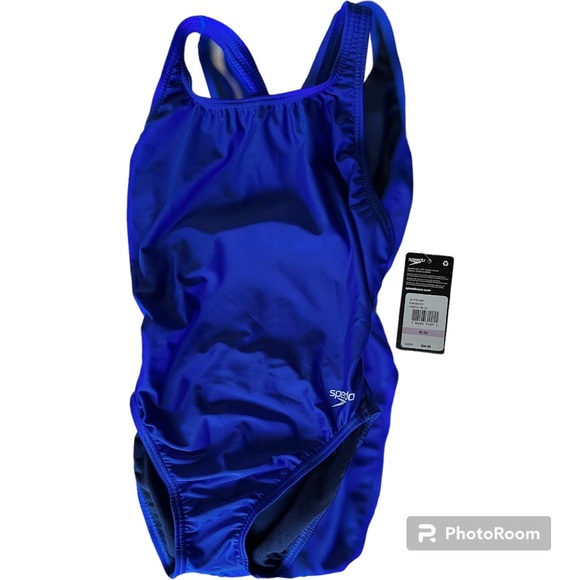 Speedo Women's Navy Blue Swimsuit One Piece. Sz 6/32 - Picture 5 of 7